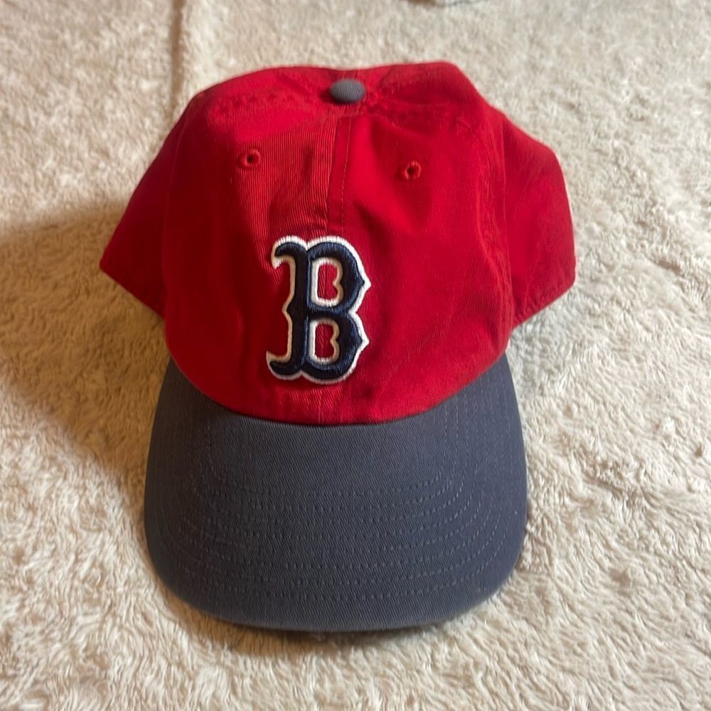 47 Brand Red and Gray Boston 'B' Baseball Cap